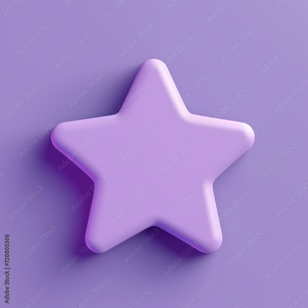 3D render of review icon with purple color 3D render of review icon with purple color