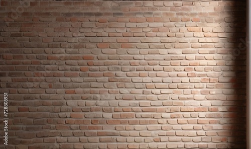 red brick wall texture, resource for design, with gradient soft light from window, brick background