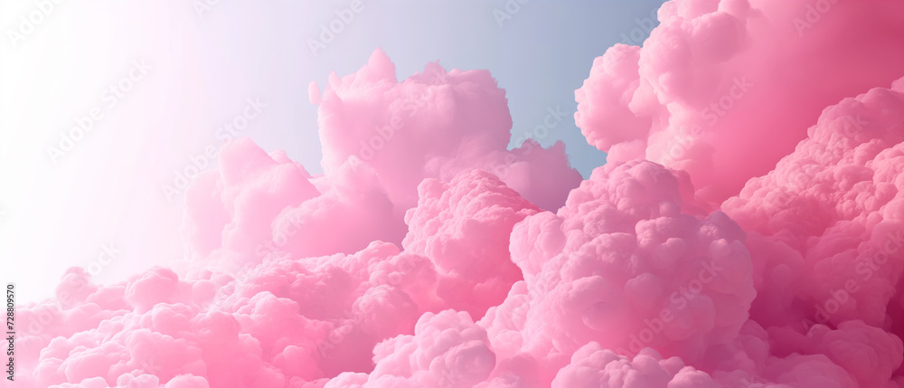 Fototapeta premium Pink clouds background