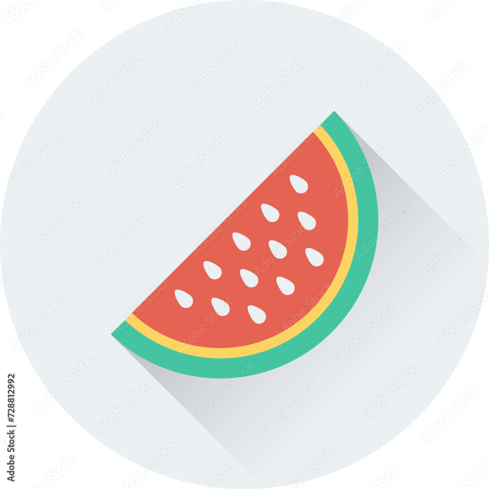 Watermelon Slice Vector Icon Watermelon Slice Vector Icon