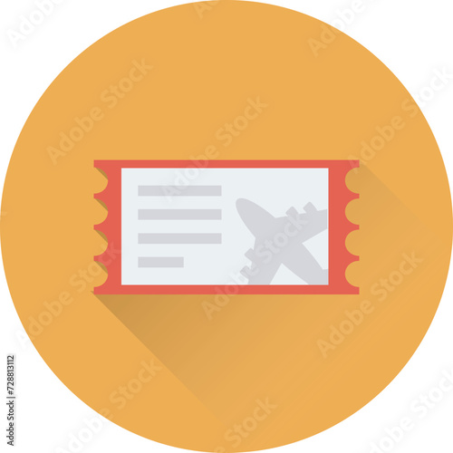 Air Ticket Vector Icon