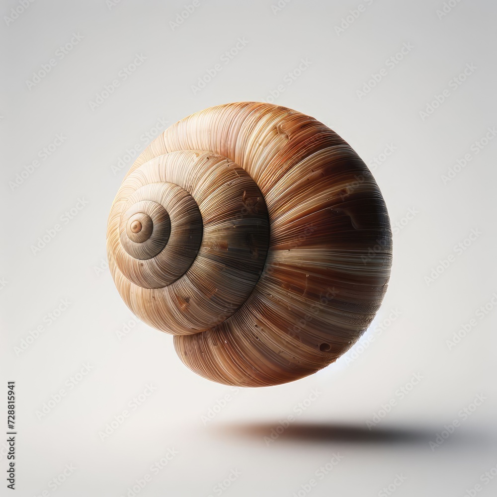snail on white background