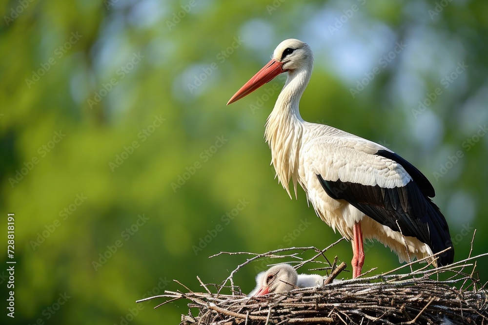 A stork, as soon as it is at its nest, is the harbinger of spring. Generative AI A stork, as soon as it is at its nest, is the harbinger of spring. Generative AI