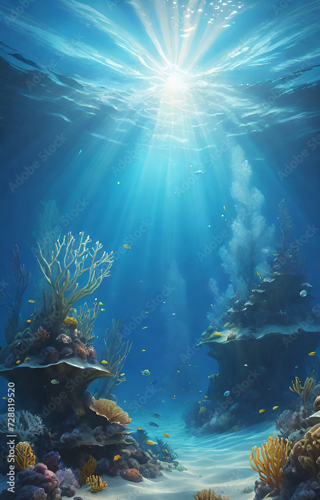 underwater scene underwater scene