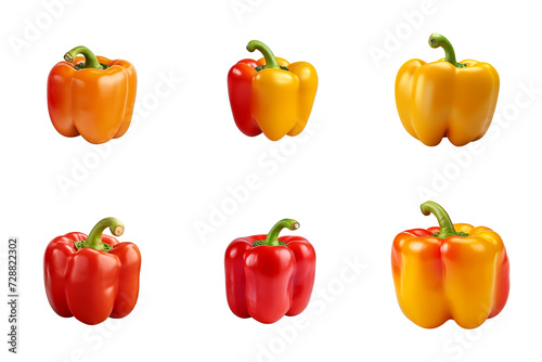 Bell pepper clip art set