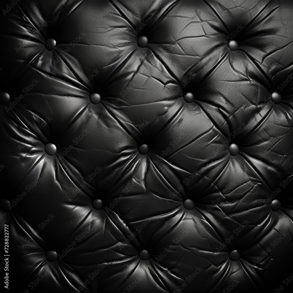 Fototapeta premium leather texture background - luxury black modern elegance sofa
