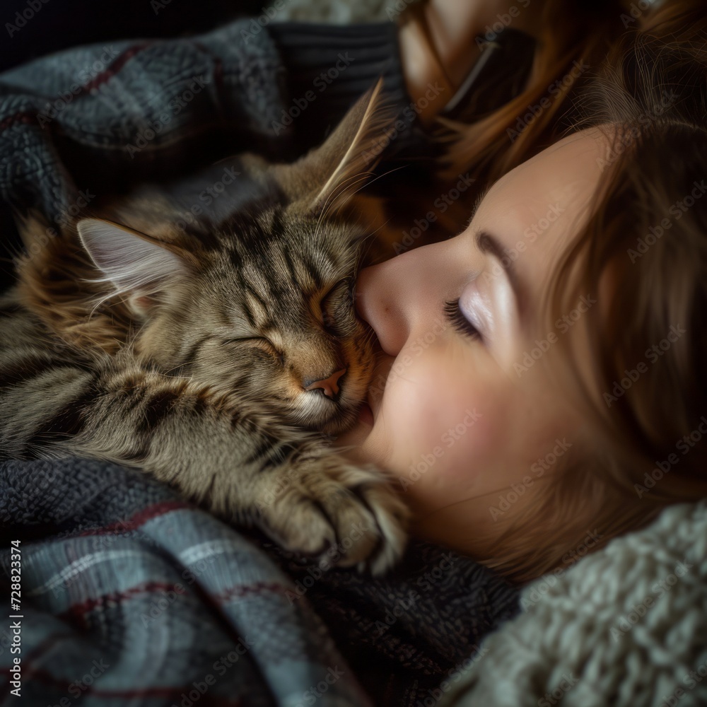 Pet Love Expressed through a Heartwarming Hug Pet Love Expressed through a Heartwarming Hug