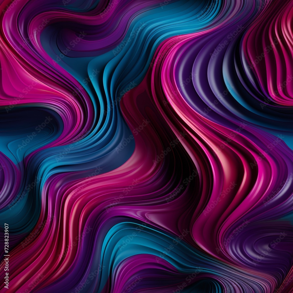 Obraz premium seamless pattern. dynamic three-dimensional font displaying vibrant fluidity and energetic visual appeal