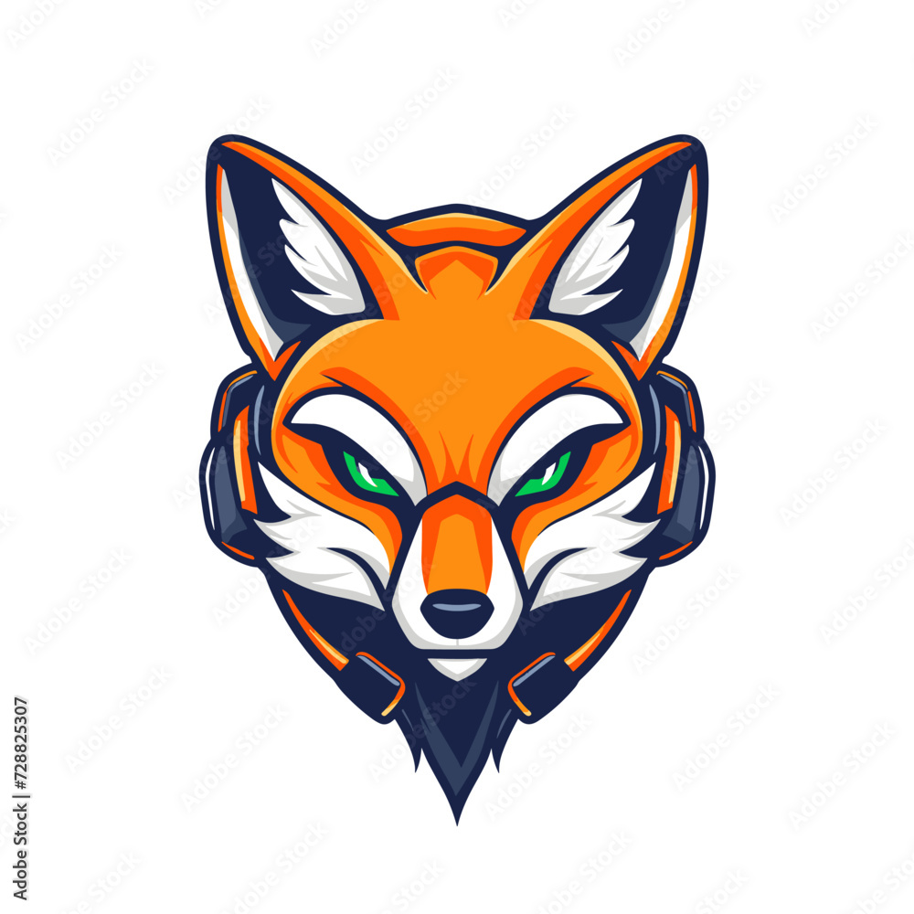 Esport vector logo fox, icon, sticker, symbol, head, tod, she-fox, red fox Esport vector logo fox, icon, sticker, symbol, head, tod, she-fox, red fox