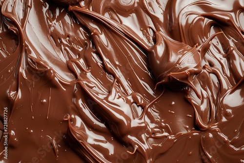 Background of sweet melted chocolate