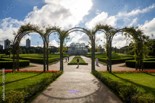 Foto The Curitiba Botanical Garden, or Francisca Richbieter Botanical Garden, is one of the main tourist attractions in the city of Curitiba, capital of the Brazilian state of Paraná