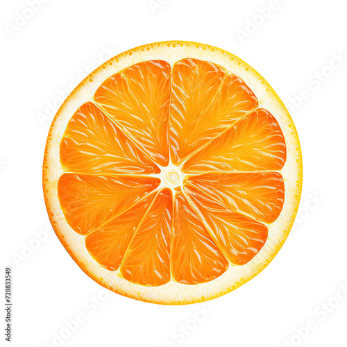 Orange Slice Isolated on a ...