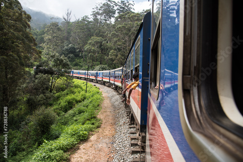 Zugfahrt in Sri Lanka