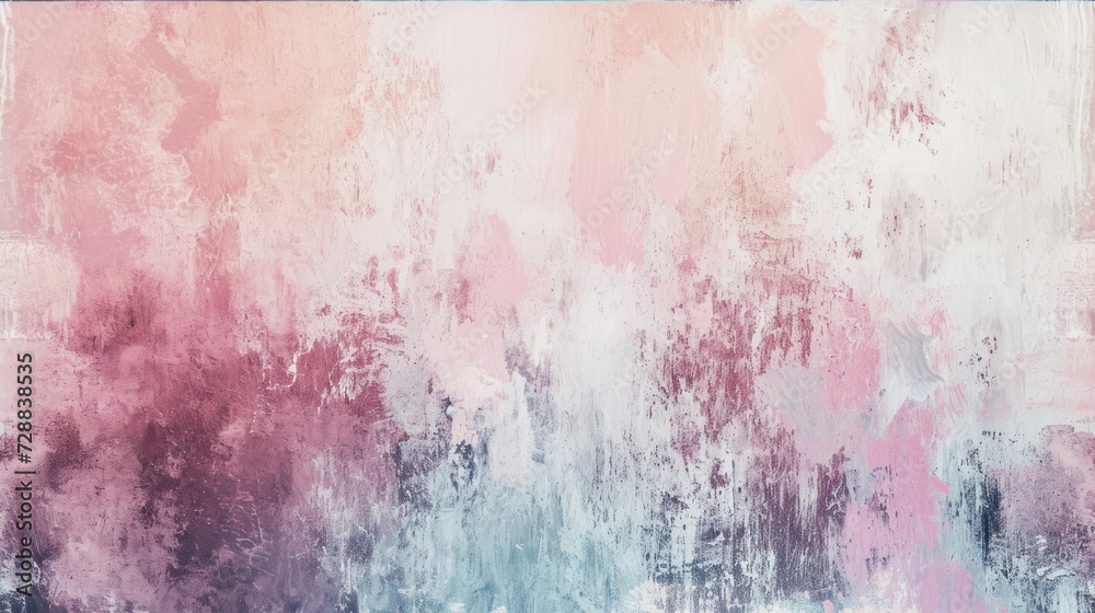 Fototapeta premium an abstract painting of pink and blue colors on a white and pink background with a blue rectangle on the left side of the image and a blue rectangle on the right side of the right side of the image.