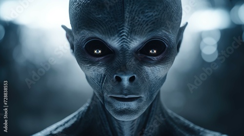 beyond our world: a comprehensive exploration of alien presences on earth, depicted through a myriad of humanoid alien faces. Ai Generated photo