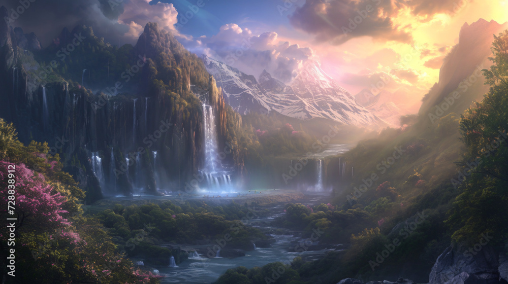 Beautiful fantasy landscape.