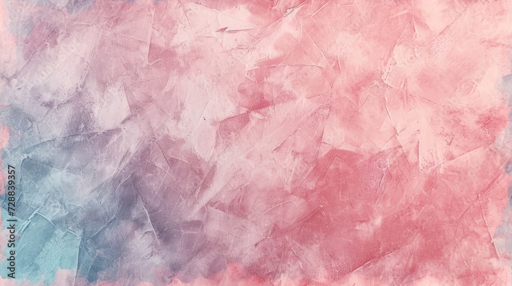 Obraz premium a painting of a pink and blue background with a pink rectangle at the bottom of the picture and a blue rectangle at the bottom of the image on the bottom of the picture.