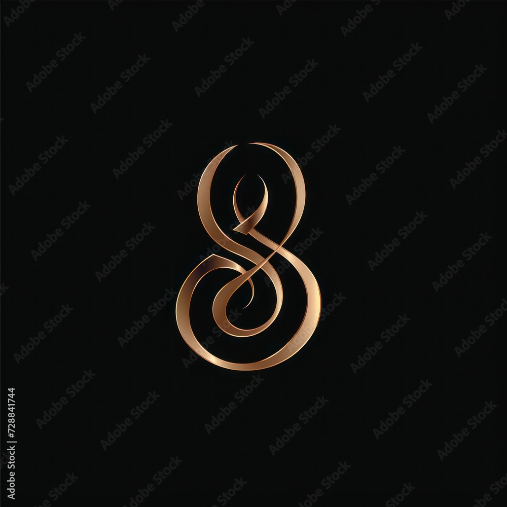 Fototapeta premium Elegant golden logo concept, designed minimally for a jewelry company.