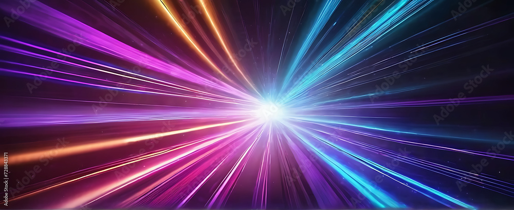 Lightspeed, hyperspace, space warp background. Colorful streaks of light gathering towards the event horizon. Lightspeed, hyperspace, space warp background. Colorful streaks of light gathering towards the event horizon.