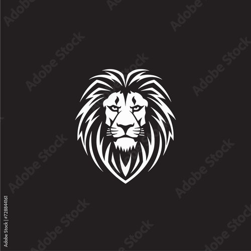 Lion head flat vector design