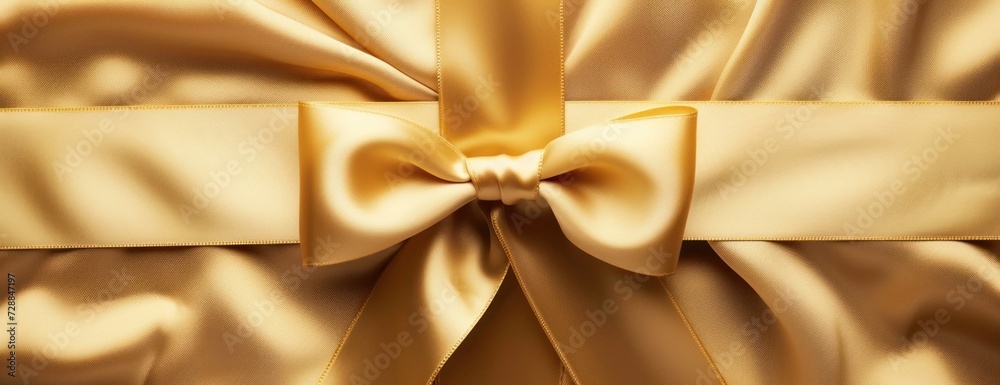 Close-Up of Gold Dress With Bow Close-Up of Gold Dress With Bow