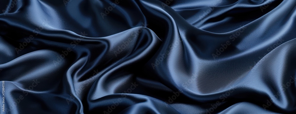 Obraz premium Close Up View of Blue Fabric
