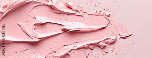 Close-Up of Pink Paint on a Pink Surface