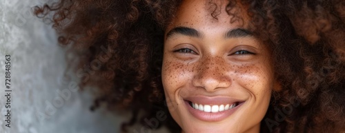 Close-Up of Woman With Freckles on Face