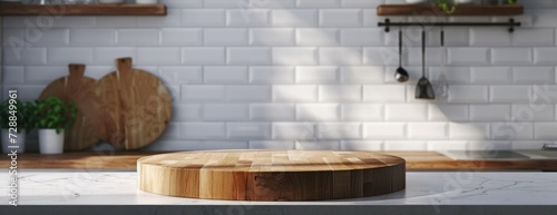 Kitchen Counter With Cutting Board