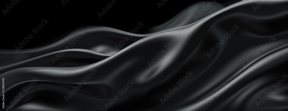 Wavy Fabric in Black and White Wavy Fabric in Black and White