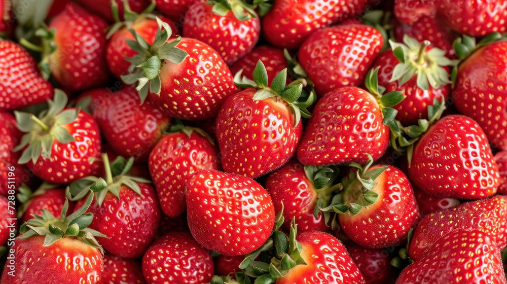  a close up of a pile of strawberries with the words strawberries written on the bottom of the picture and a close up of a pile of strawberries on the bottom of strawberries.