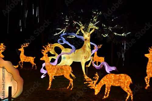 lampion animaux cerf