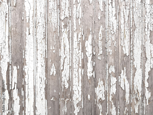 Background white wooden vertical planks board texture. © the_pixel