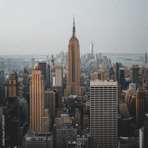 Majestic View of the Empire State Building Amidst Cityscape