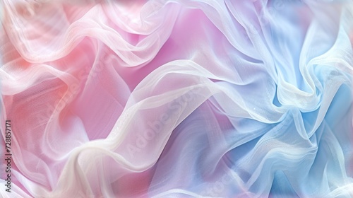  a close up of a pink and blue background with a blurry image of a sheet of fabric in the center of the image is a pink, blue, white, pink, blue, and blue, and white, and pink background.