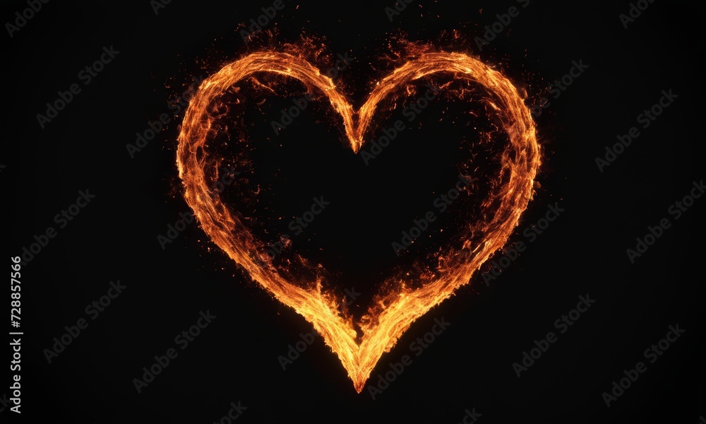 Fiery Heart Igniting in the Dark Fiery Heart Igniting in the Dark