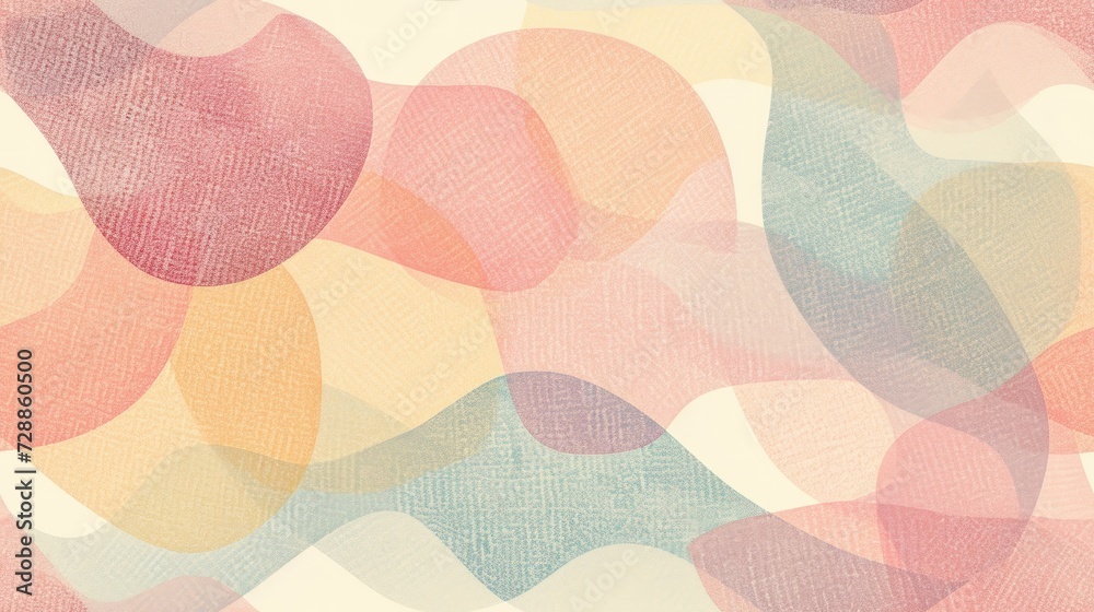 a multicolored abstract background with circles of varying sizes and shapes in pastel shades of pink, blue, yellow, and orange on a cream colored background. a multicolored abstract background with circles of varying sizes and shapes in pastel shades of pink, blue, yellow, and orange on a cream colored background.