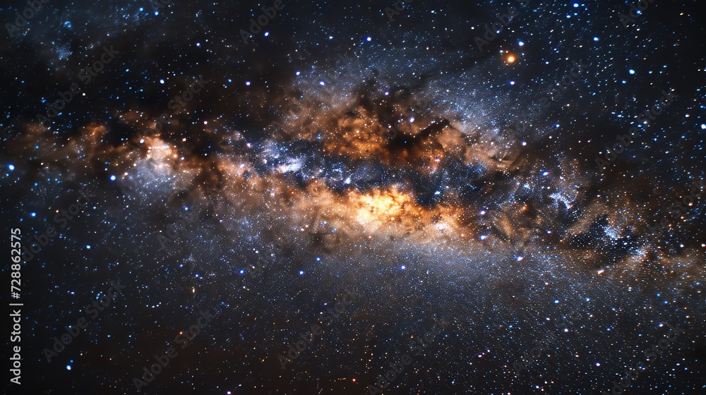 Galactic Arch in Night Sky - obrazy, fototapety, plakaty 