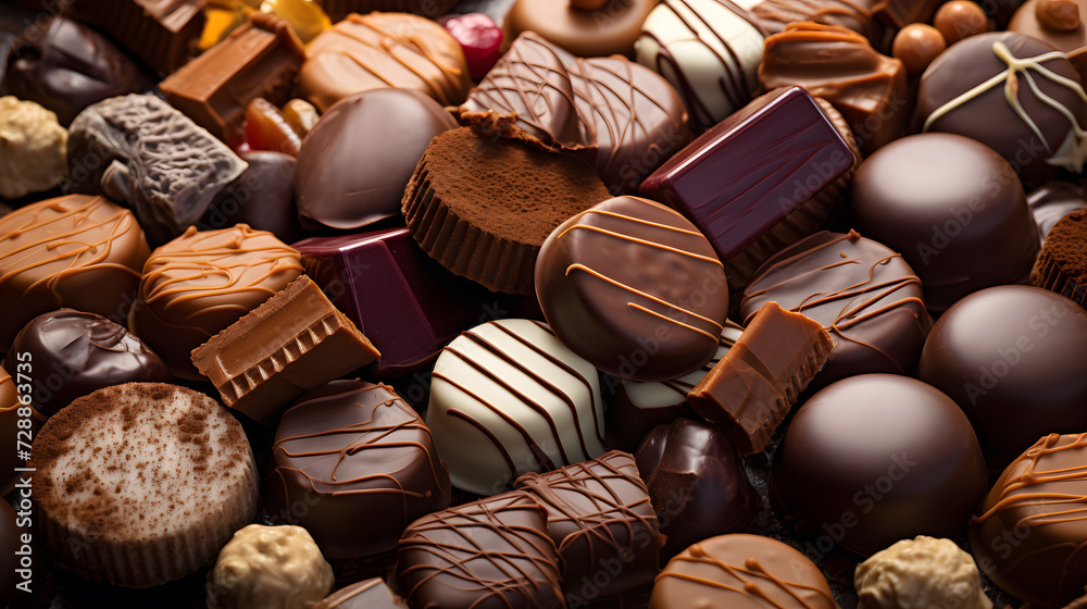 Cookies and chocolate. Neural network AI generated art Cookies and chocolate. Neural network AI generated art