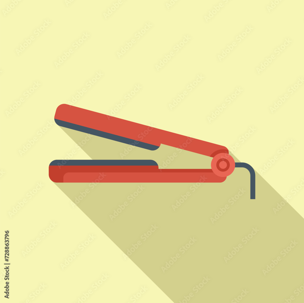 Hair straighter icon flat vector. Person fashion. Shampoo face portrait Hair straighter icon flat vector. Person fashion. Shampoo face portrait