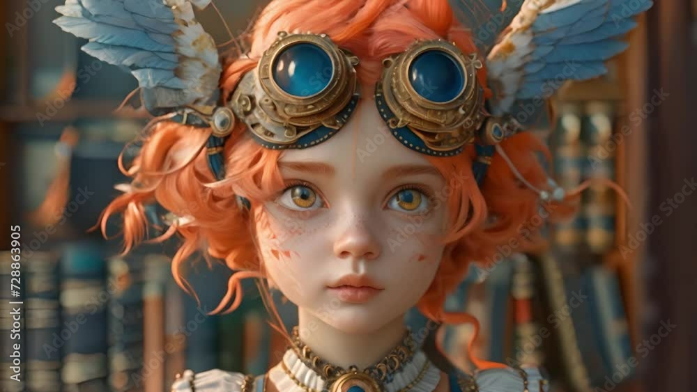 3Dアニメ系の女の子,Generative AI 3Dアニメ系の女の子,Generative AI