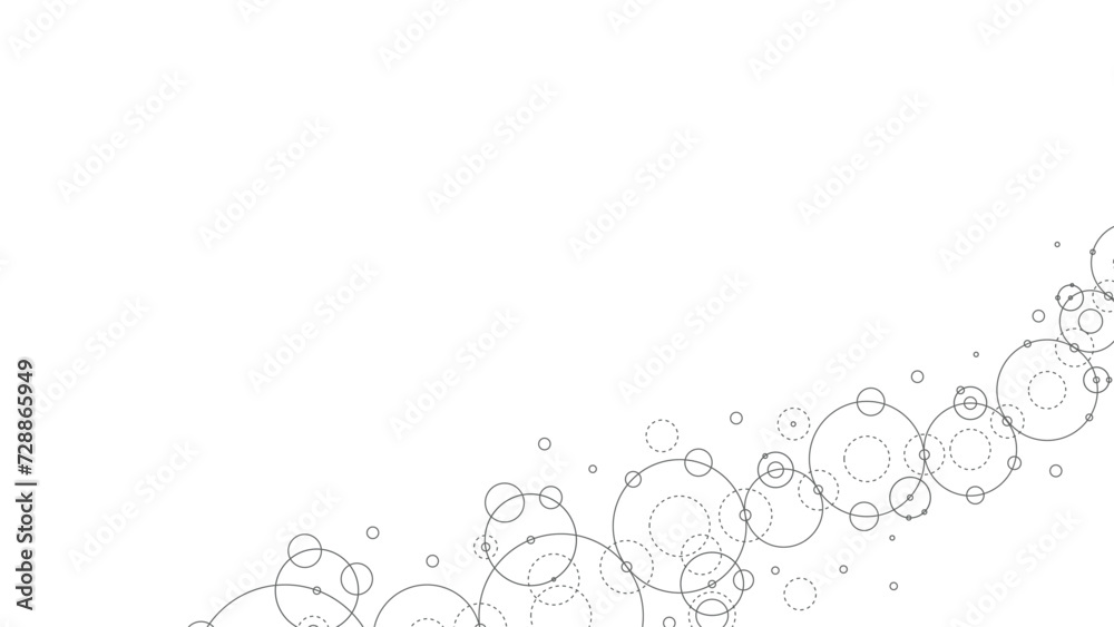 Technology abstract background. Abstract geometric background. Connected circles. Network of circles. Technology abstract background. Abstract geometric background. Connected circles. Network of circles.