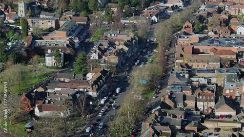 Harpenden Town in Hertfordshire UK Aerial View photo