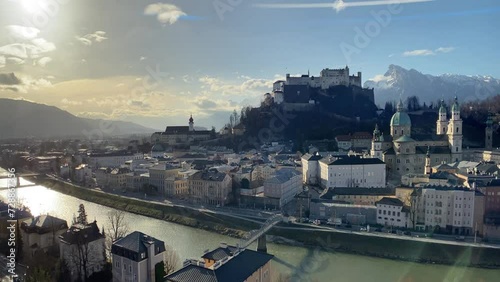 Salzburg, Austria, on a sunny day in early spring photo