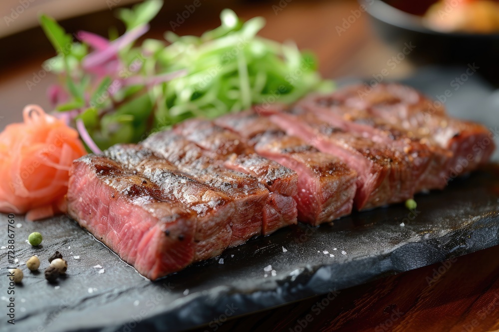 Japanese Sendai black beef sirloin steak