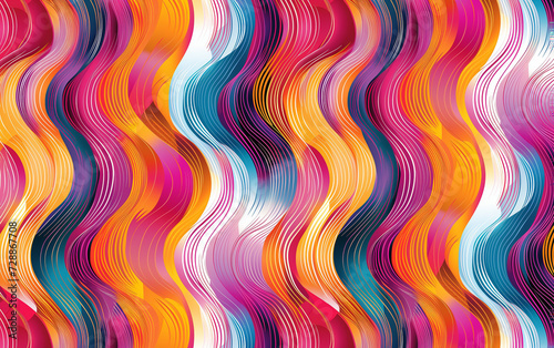 colorful wavy pattern. optical illusion