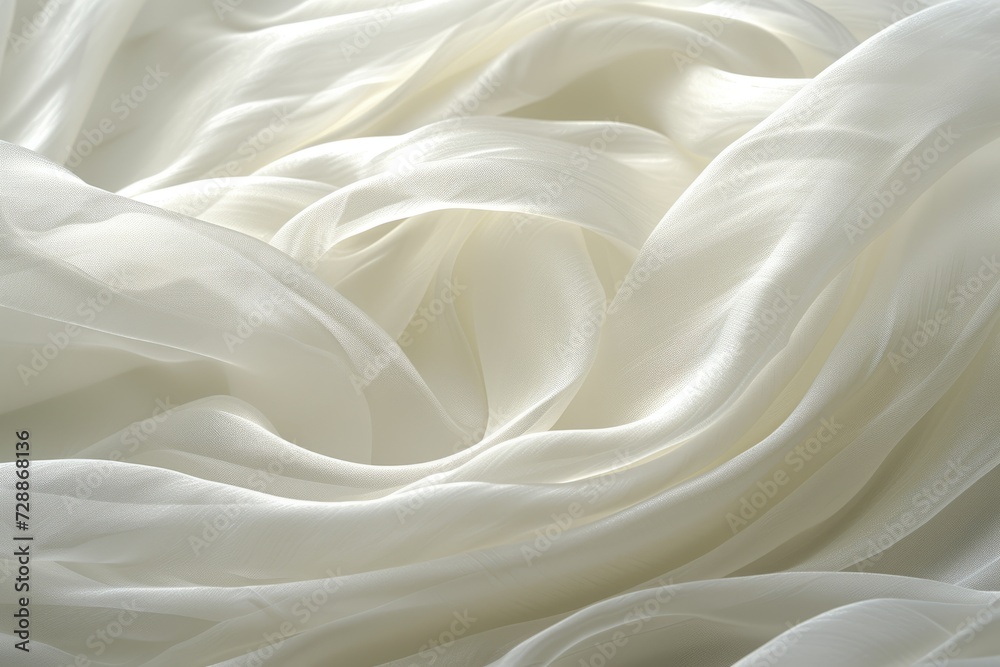 Snow white crumpled linen fabric texture background. Natural flaxseed organic. View from above
Snow white crumpled linen fabric texture background. Natural flaxseed organic. View from above