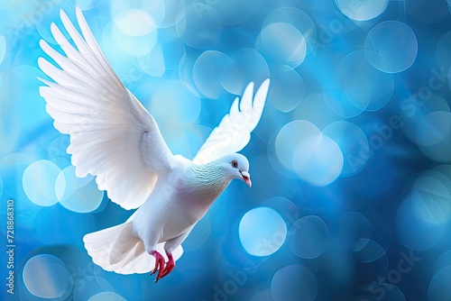 Pigeon symbolizes international day of peace