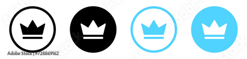 crown icon buttons. royal, premium membership icons. vip badges icon. high quality sign symbol