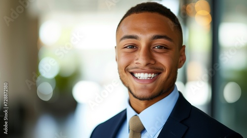 Business people looking and smiling © Glyn